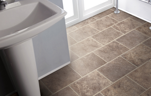 Bathroom with Vinyl Flooring