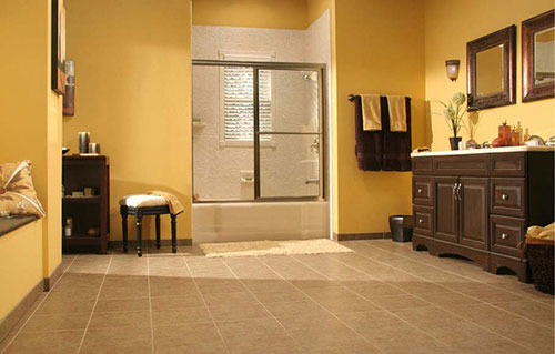 Bathroom with Ceramic Tile Flooring