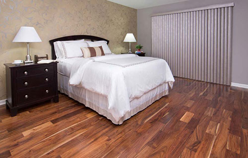 Bedroom with Acacia Hardwood Flooring