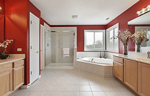 Bathroom with Ceramic Tile Flooring